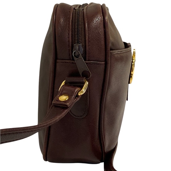 Etienne Aigner Oxblood Leather Vintage Crossbody Bag - Very Good Condition - Picture 3 of 8